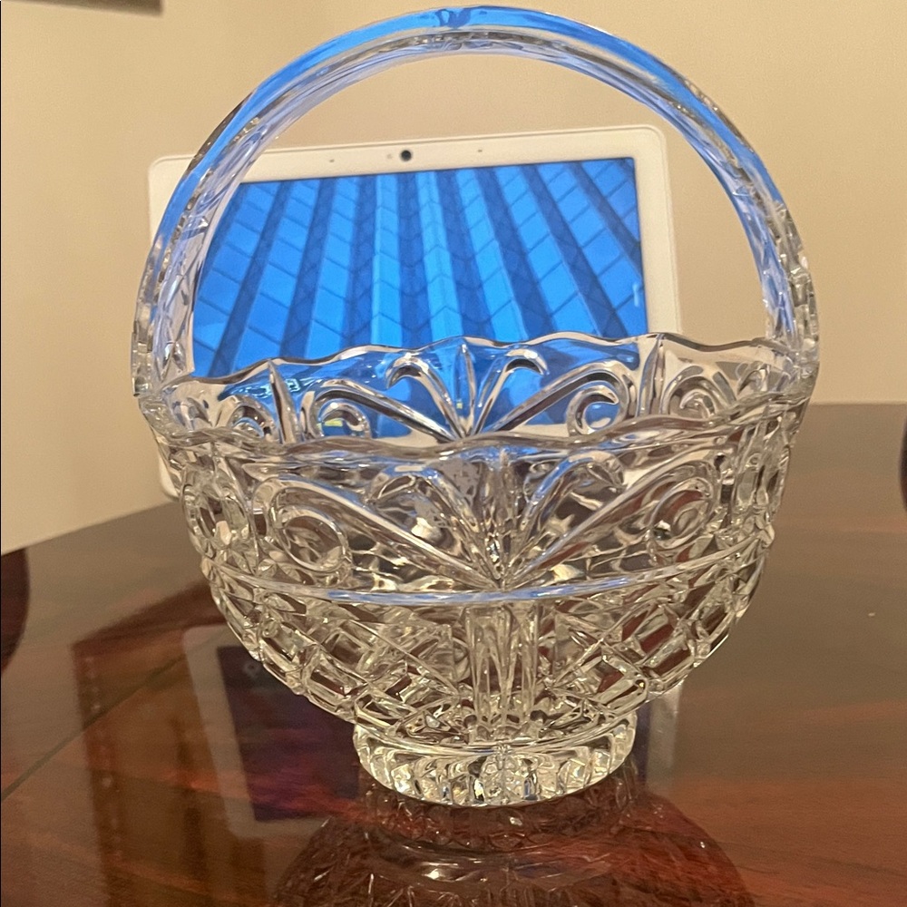 Elegant Crystal Basket